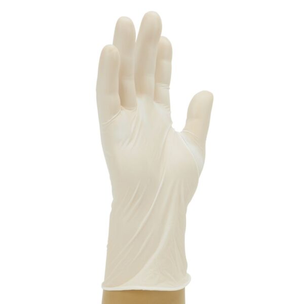 Synthetic Powder Free Cream Stretch Vinyl Gloves